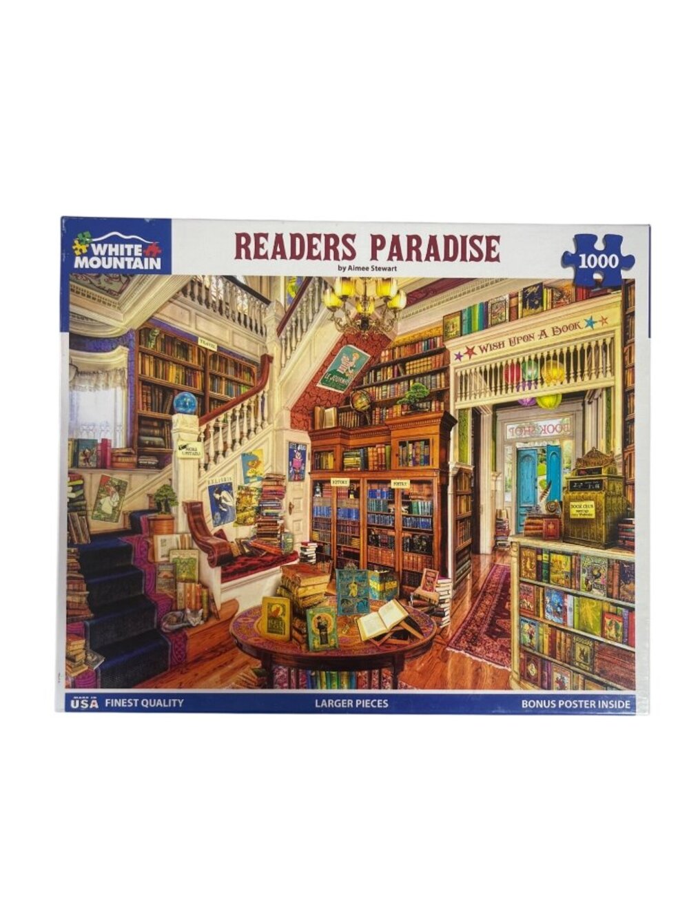 Readers Paradise 1000-Piece Jigsaw Puzzle By White Mountain Puzzles